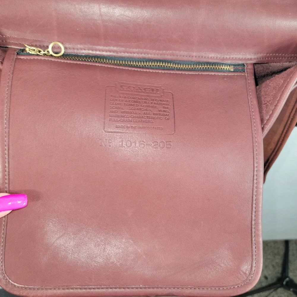 Vintage Coach Lexington Briefcase 1980s-1993 Large Brown Leather Messenger Bag